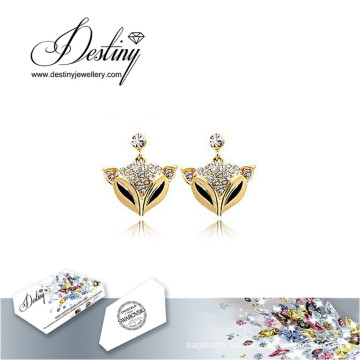 Destino joyas cristales de Swarovski pendientes pendientes de Fox